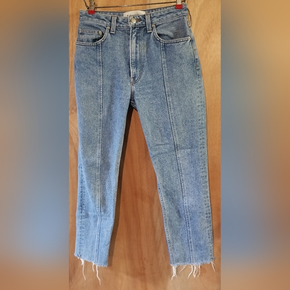 Reformation Seamed Jean in Caribbean Size 26 - Picture 2 of 8